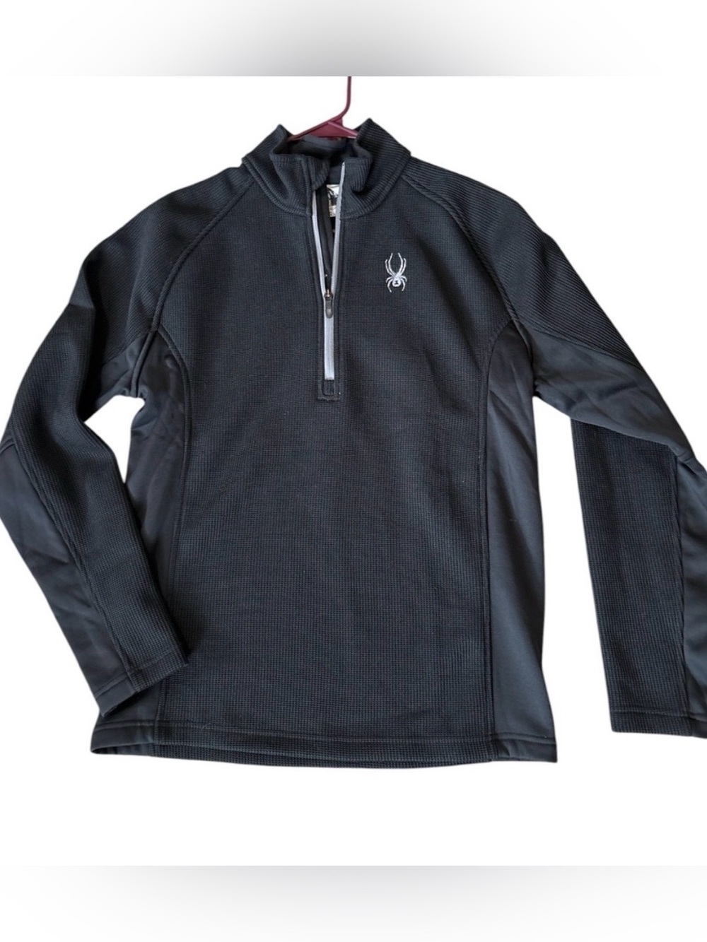 Spyder Black Outbound Quarter-Zip Performance Pullover Jacket M